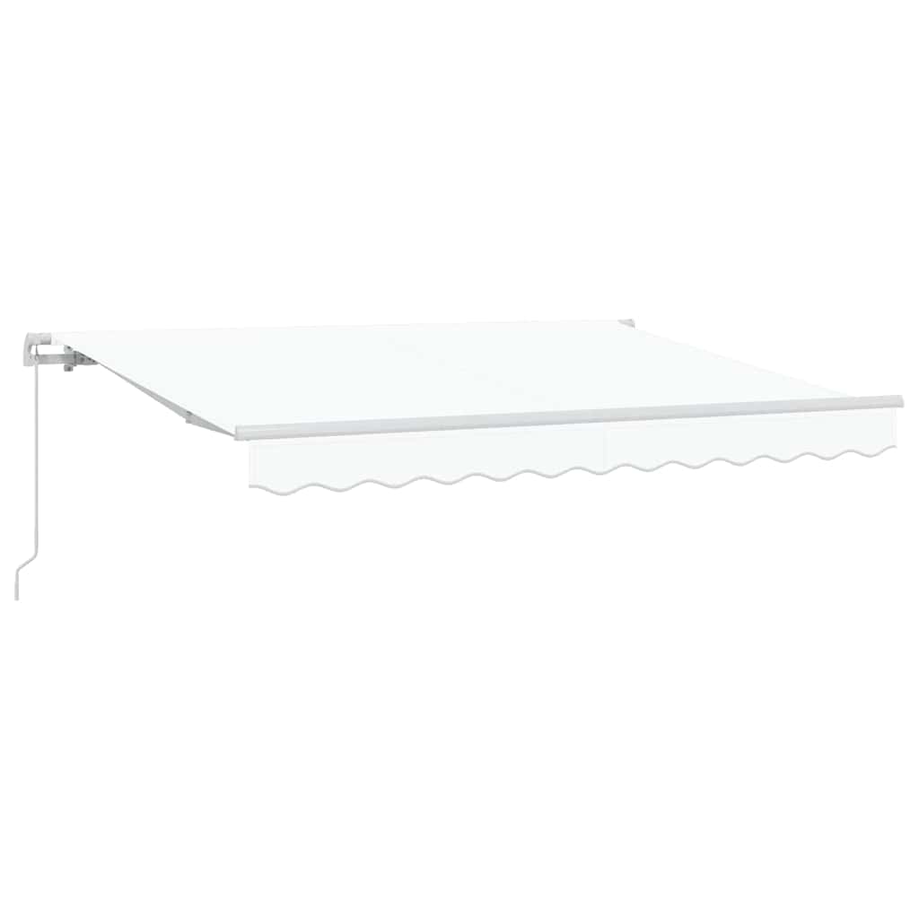 Skrovita tenda Bijelo 300 x 200 cm tkanina