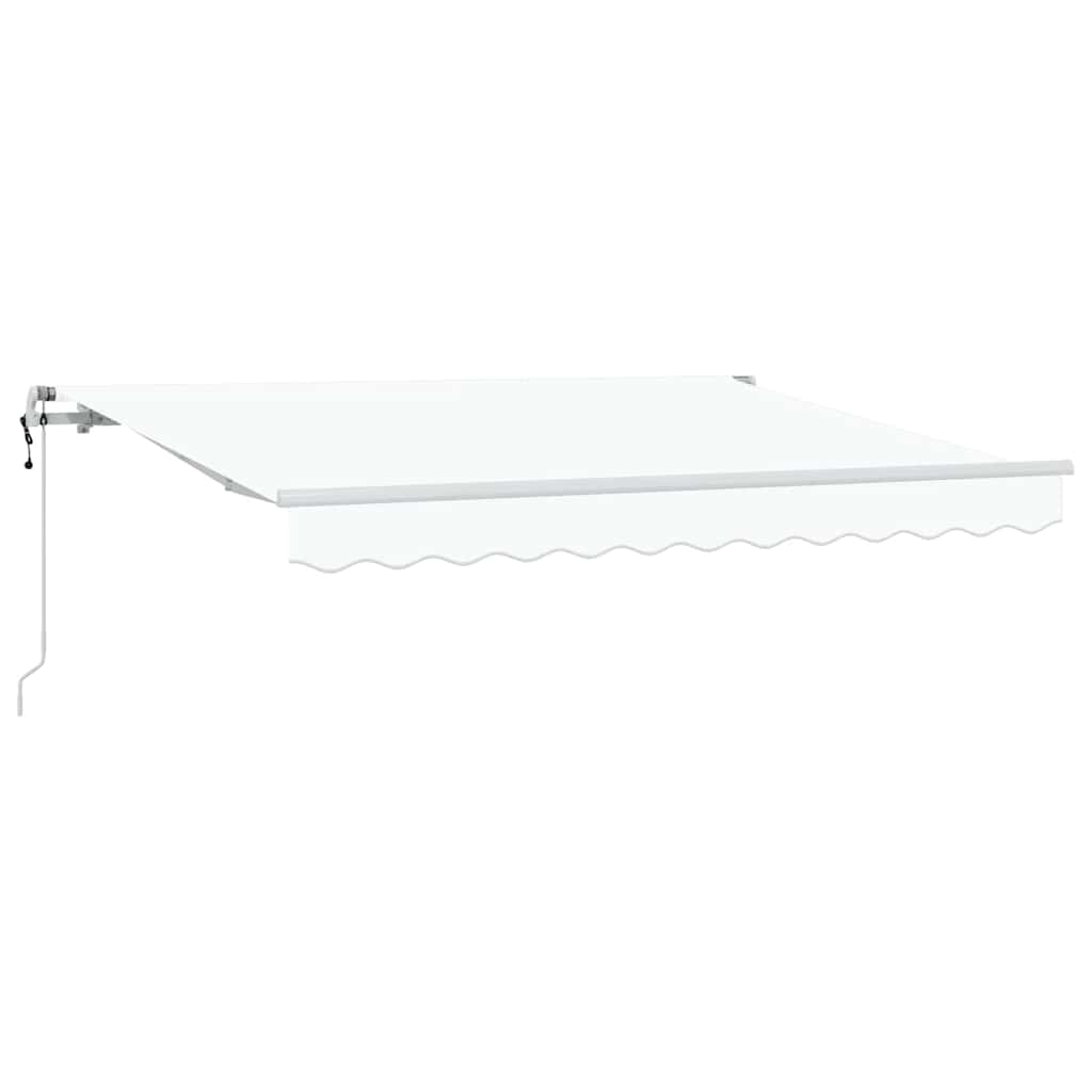 Skrovita tenda Bijelo 300 x 200 cm tkanina