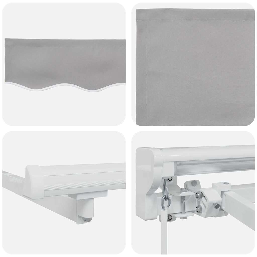 Okvir tende Svijetlo siva 300 x 200 cm Poliester s PU premazom