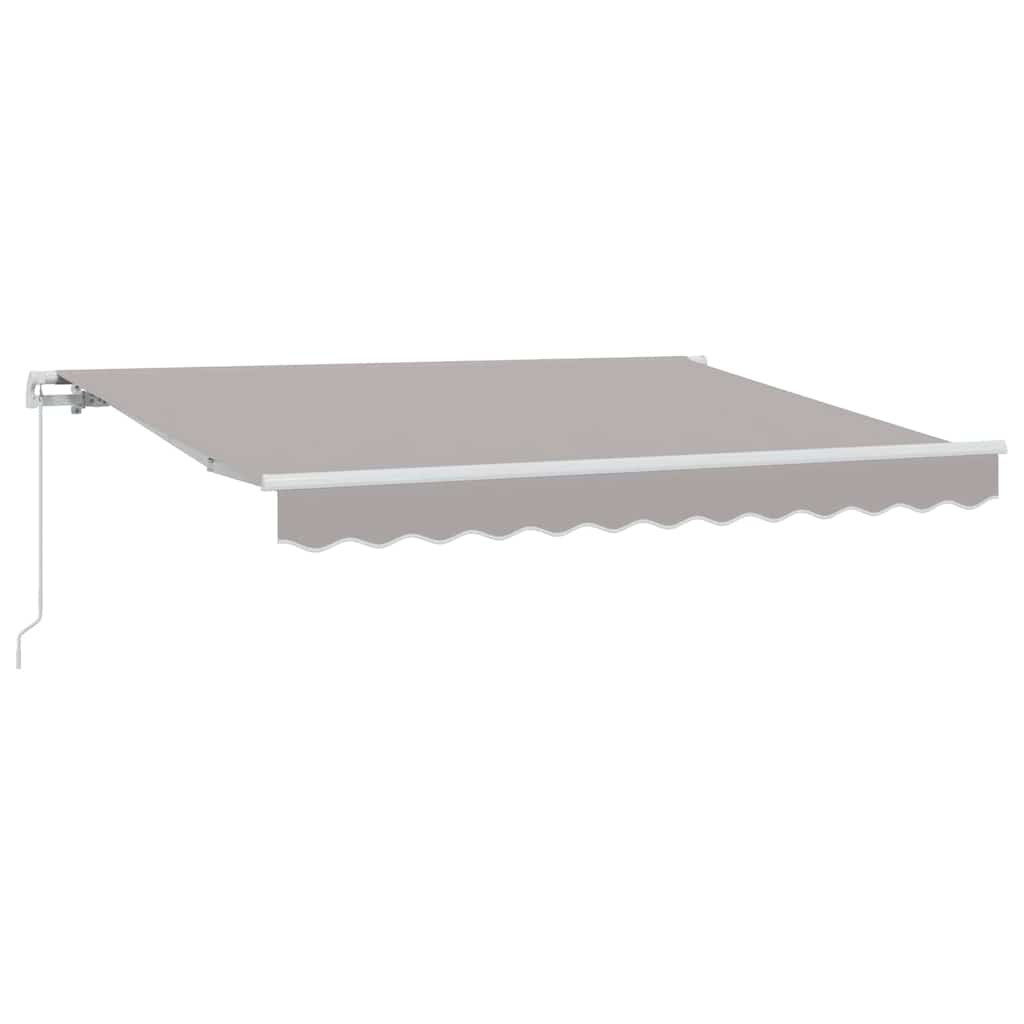 Skrovita tenda Svijetlo siva 300 x 200 cm tkanina
