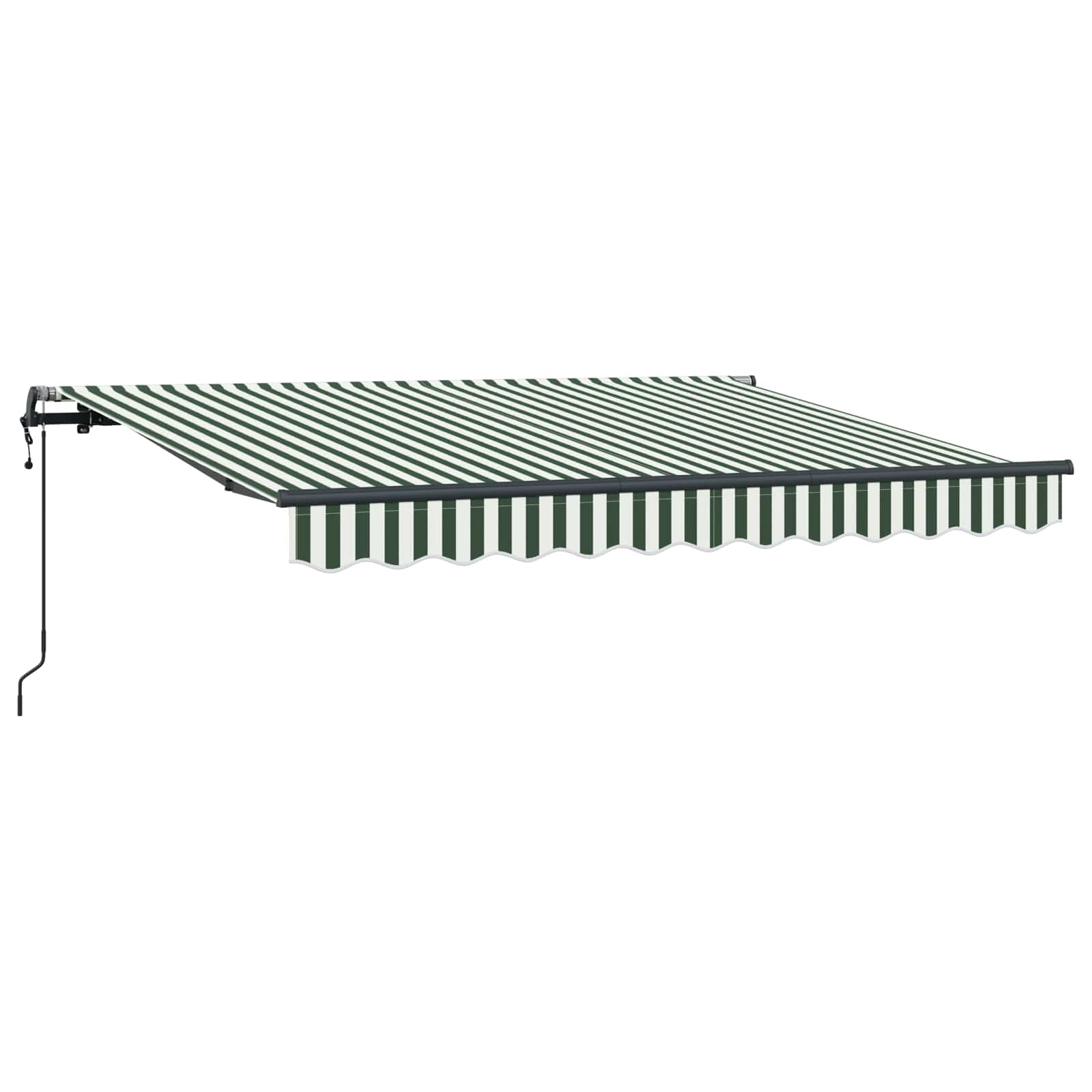 Skrovita tenda Zelena 300 x 200 cm tkanina