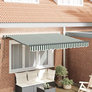 Skrovita tenda Zelena 350 x 200 cm tkanina