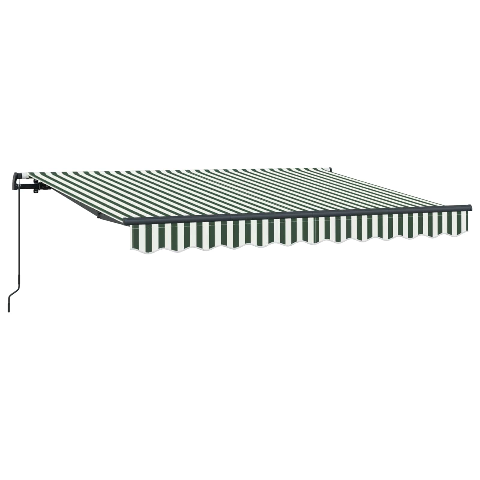 Skrovita tenda Zelena 350 x 200 cm tkanina