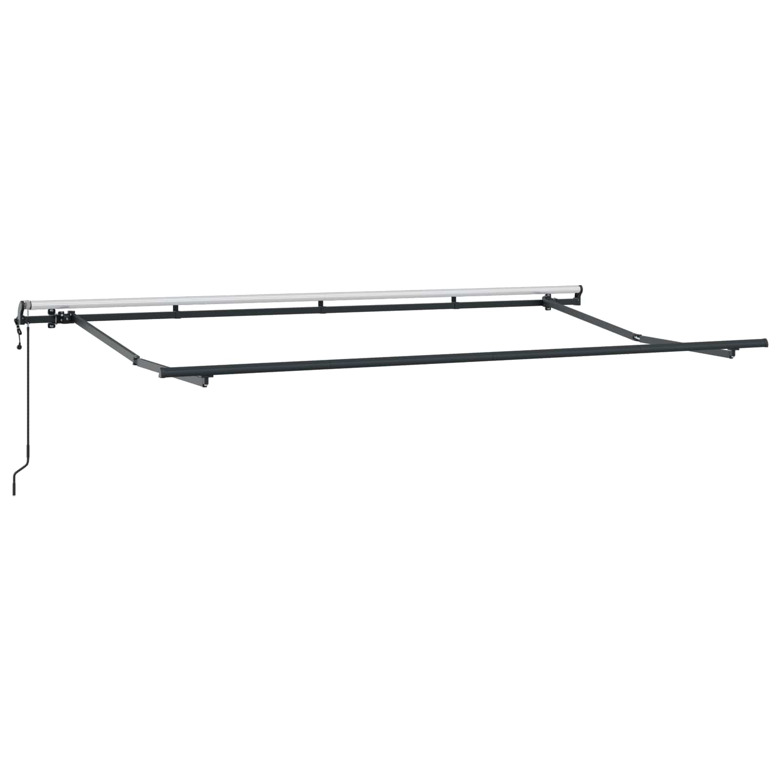 Skrovita tenda Antracit 400 x 200 cm tkanina