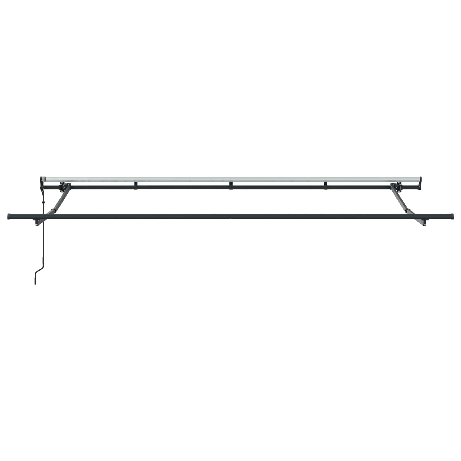 Skrovita tenda Antracit 400 x 200 cm tkanina