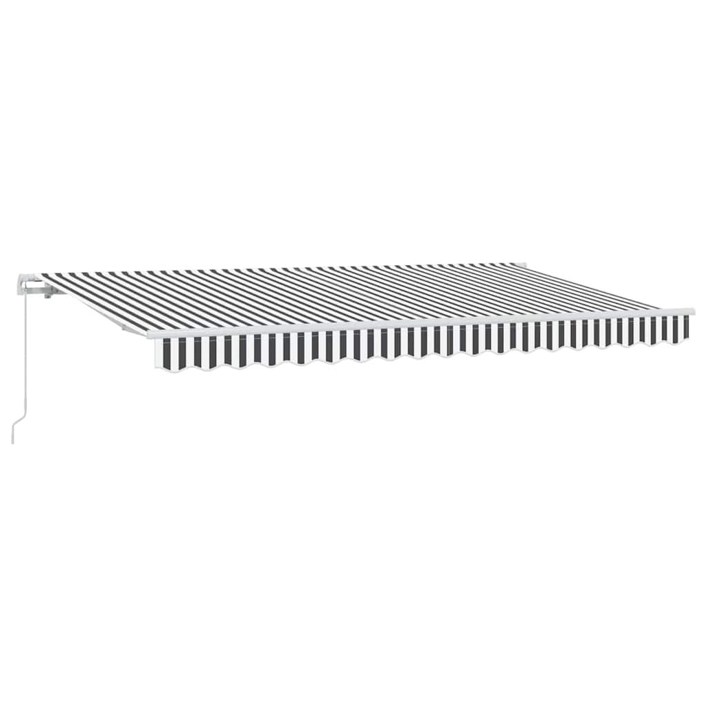 Skrovita tenda Antracit 400 x 200 cm tkanina