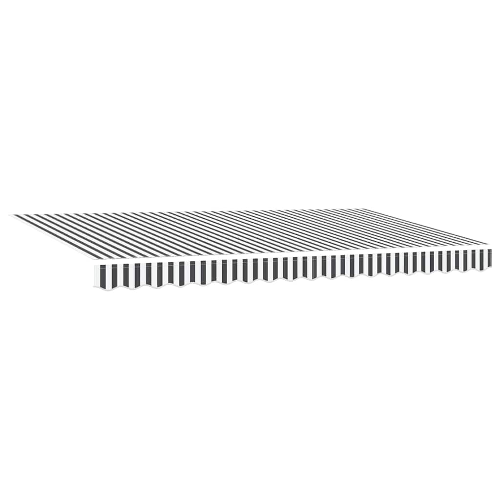 Skrovita tenda Antracit 400 x 200 cm tkanina