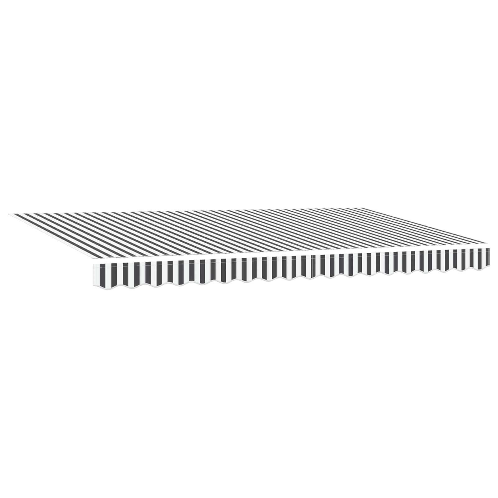 Skrovita tenda Antracit 400 x 200 cm tkanina