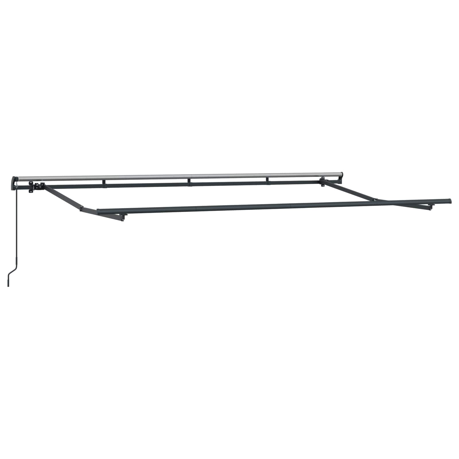 Skrovita tenda Antracit 400 x 200 cm tkanina