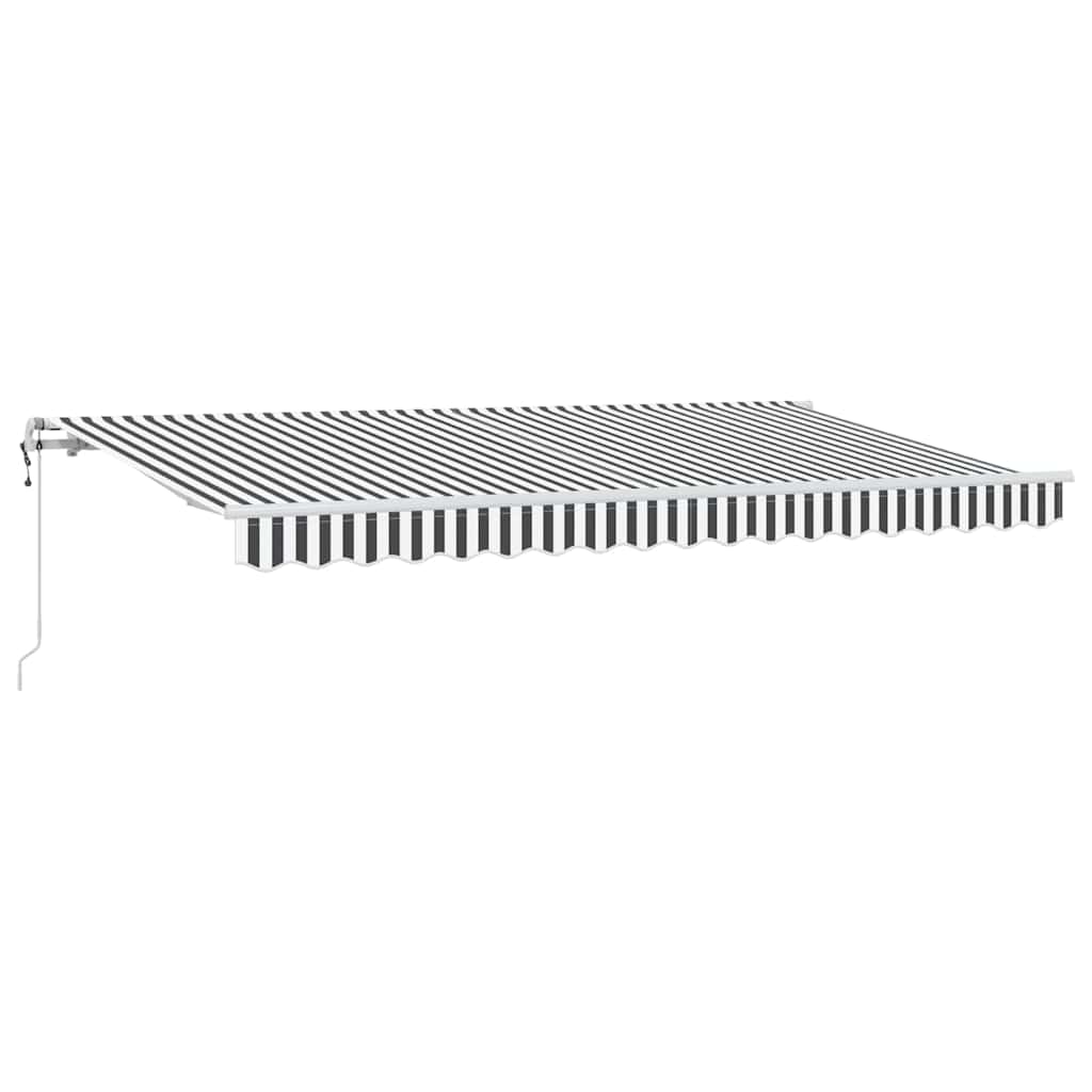 Skrovita tenda Antracit 400 x 200 cm tkanina