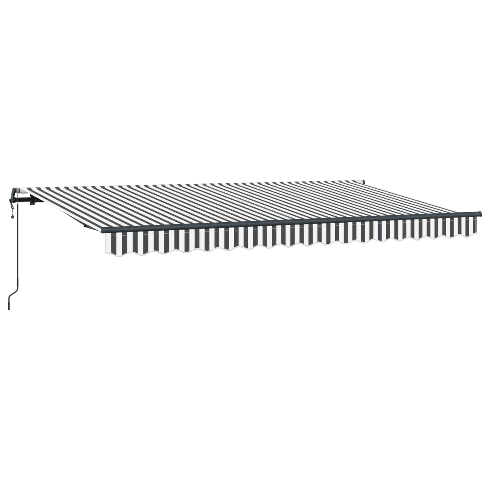 Skrovita tenda Antracit 400 x 200 cm tkanina