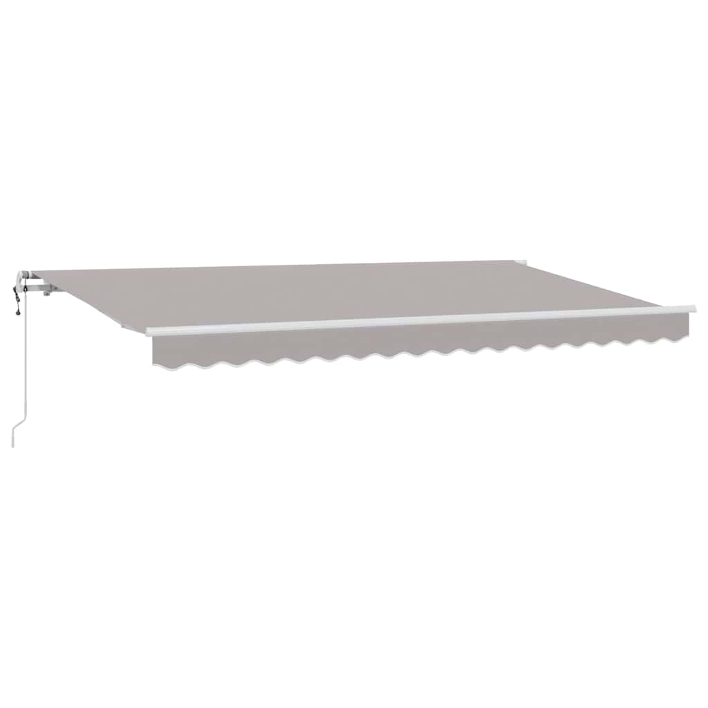 Skrovita tenda Svijetlo siva 400 x 200 cm tkanina