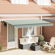 Skrovita tenda Zelena 400 x 200 cm tkanina
