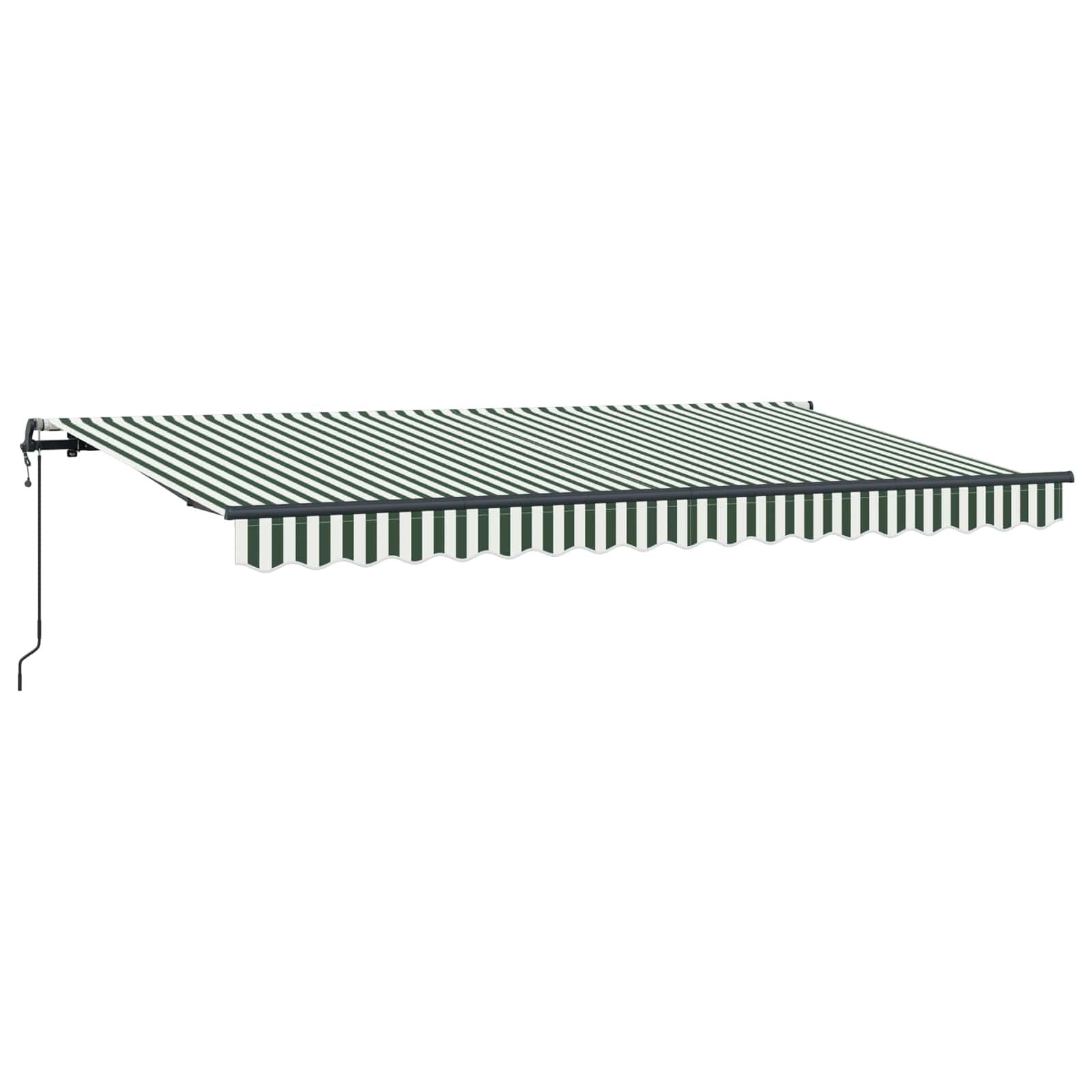 Skrovita tenda Zelena 400 x 200 cm tkanina