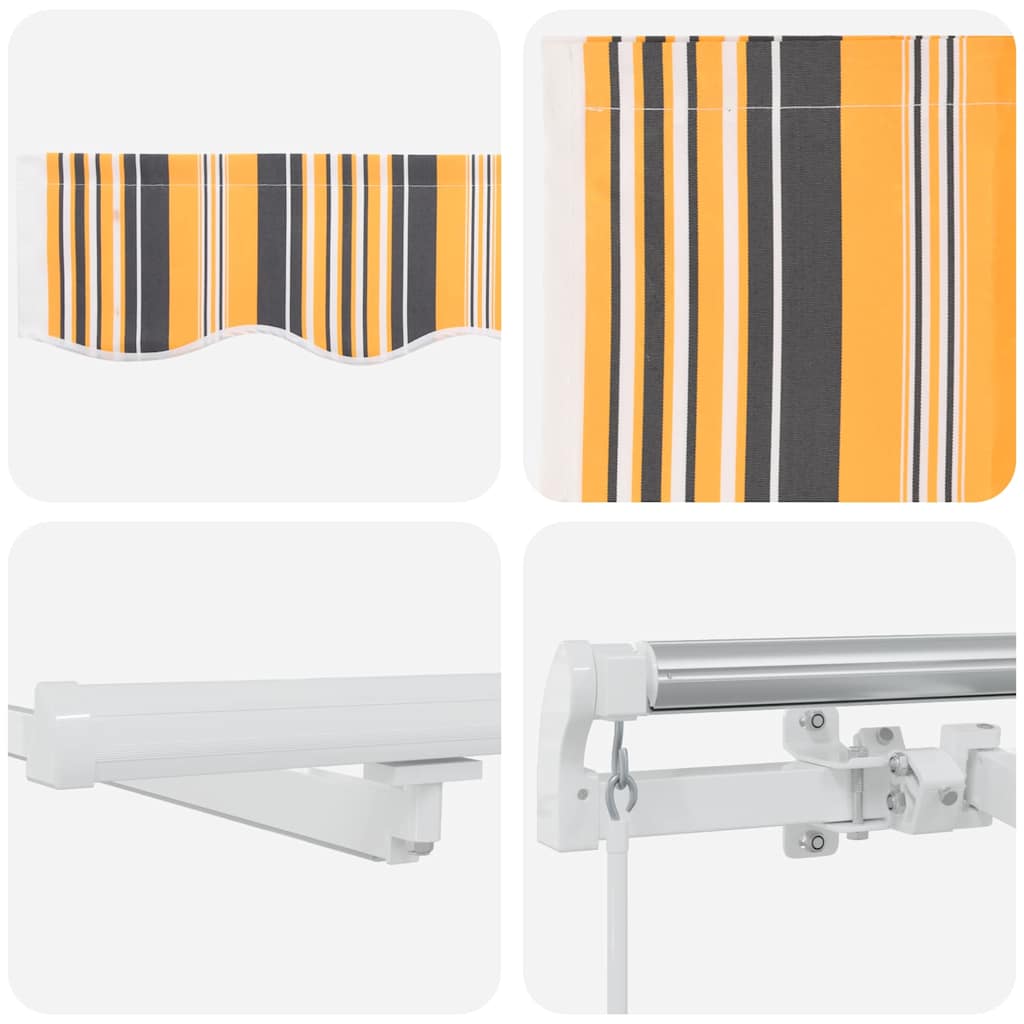 Povlačivi tende Šareni 300 x 250 cm Tkanina i Aluminij