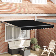 Nadstrešnica Crna 300 x 250 x 165 cm Poliester i metal
