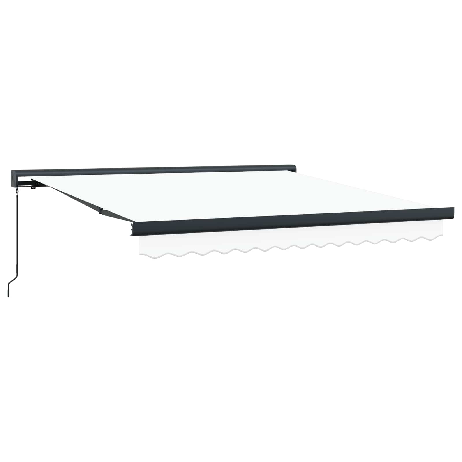 Povlačivi tende Bijela 300 x 250 cm Platno i Aluminij