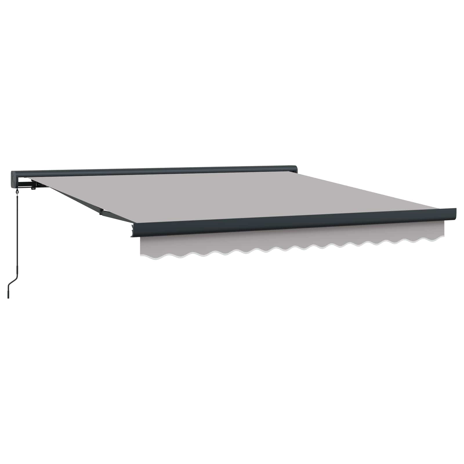 Povlačivi tende Svjetlosiva 300 x 250 cm Platno i Aluminij
