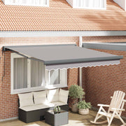 Povlačivi tende Svjetlosiva 300 x 250 x 165 cm Tkanina i Metal