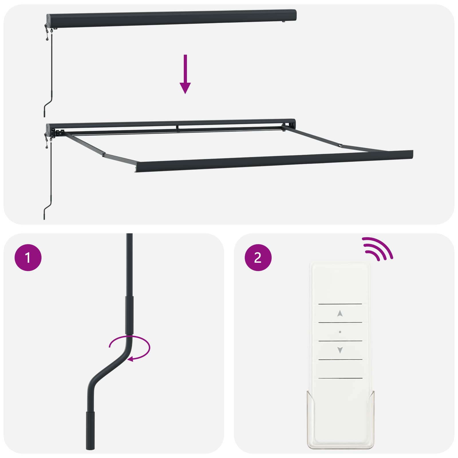 Povlačivi tende Žuta i narančasta 350 x 250 x 165 cm