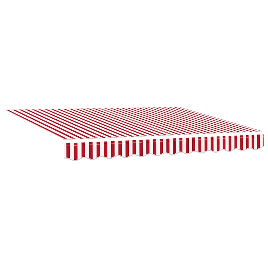Povlačivi tende Crvena i bijela 350 x 250 cm Tkanina i Aluminij