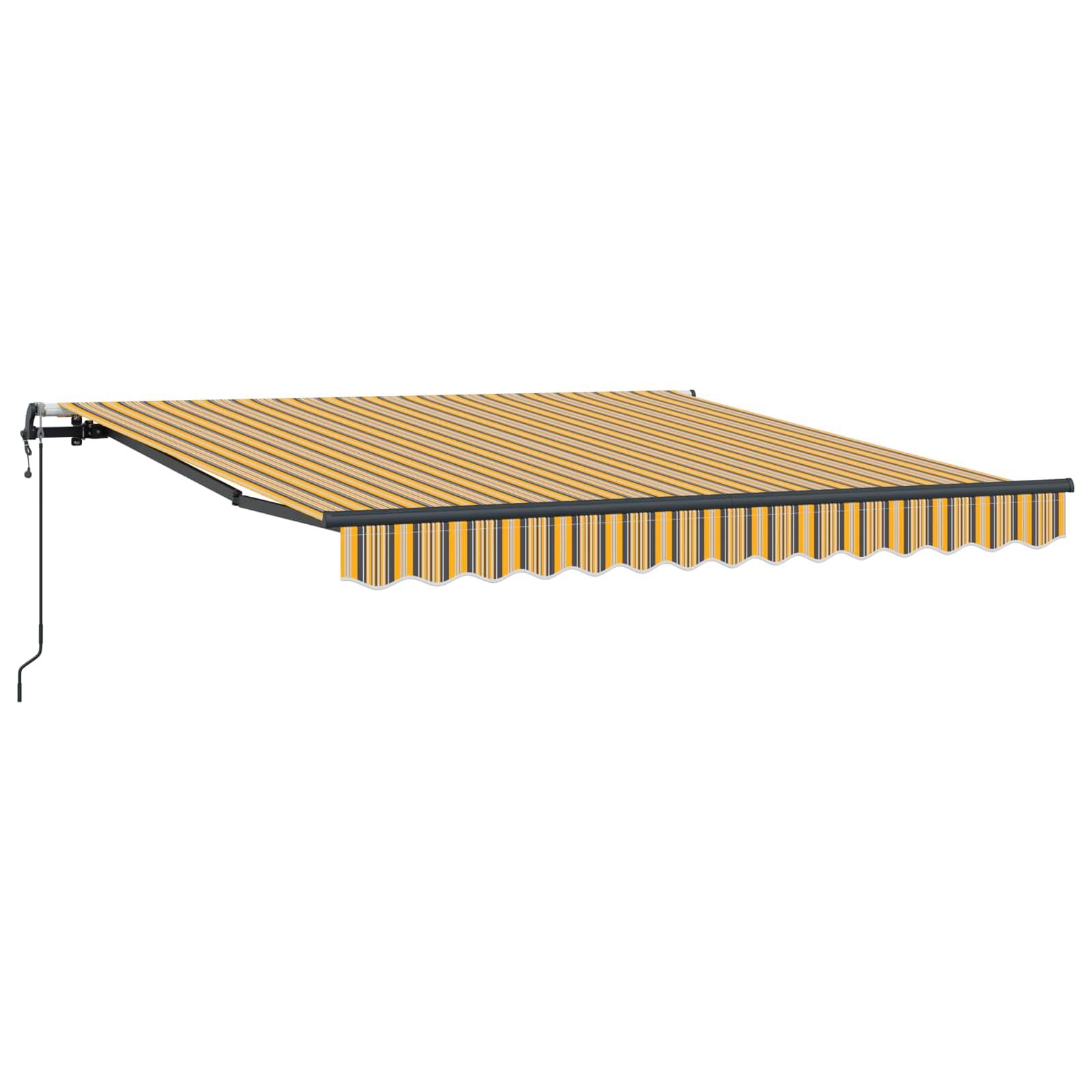 Povlačivi tende Šareni 350 x 250 cm Tkanina i Aluminij