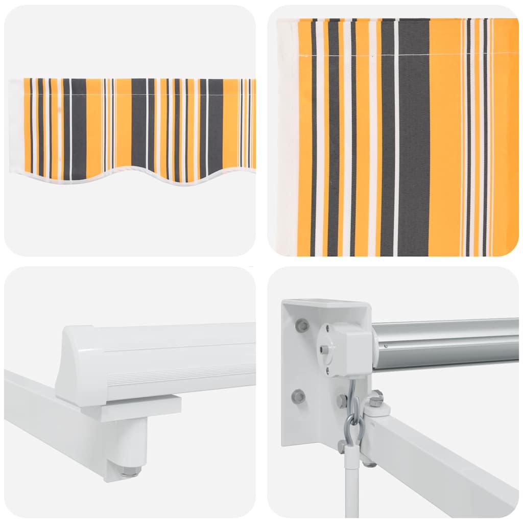 Povlačivi tende Šareni 350 x 250 cm 100% Poliester i Aluminij