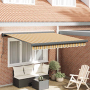 Povlačivi tende Šareni 350 x 250 cm Platno i Aluminij