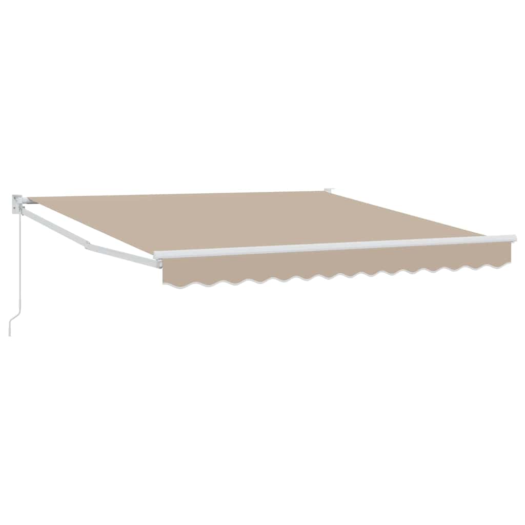 Povlačivi tende Bež 350 x 250 cm 100% Poliester i Aluminij