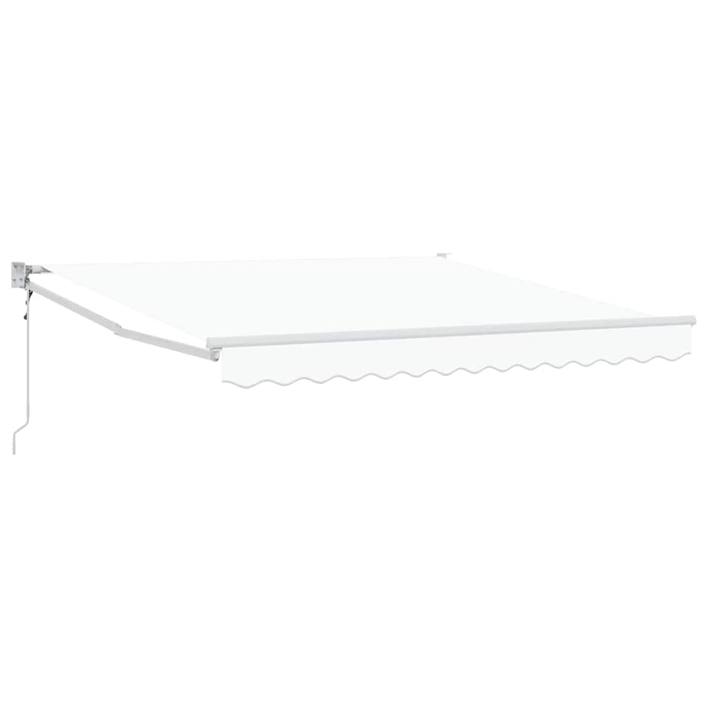 Nadstrešnica Bijela 350 x 250 cm Poliester i metal