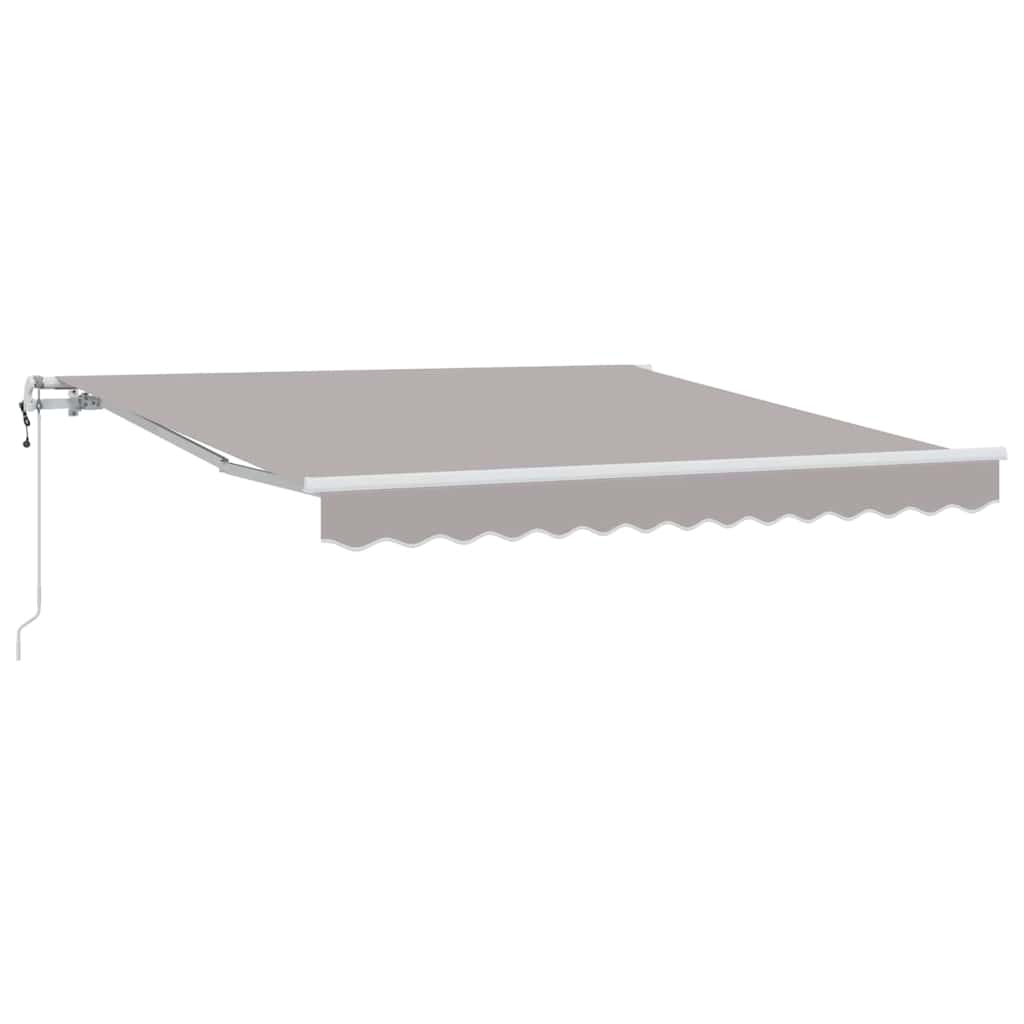 Povlačivi tende Svjetlosiva 350 x 250 cm Tkanina i Aluminij
