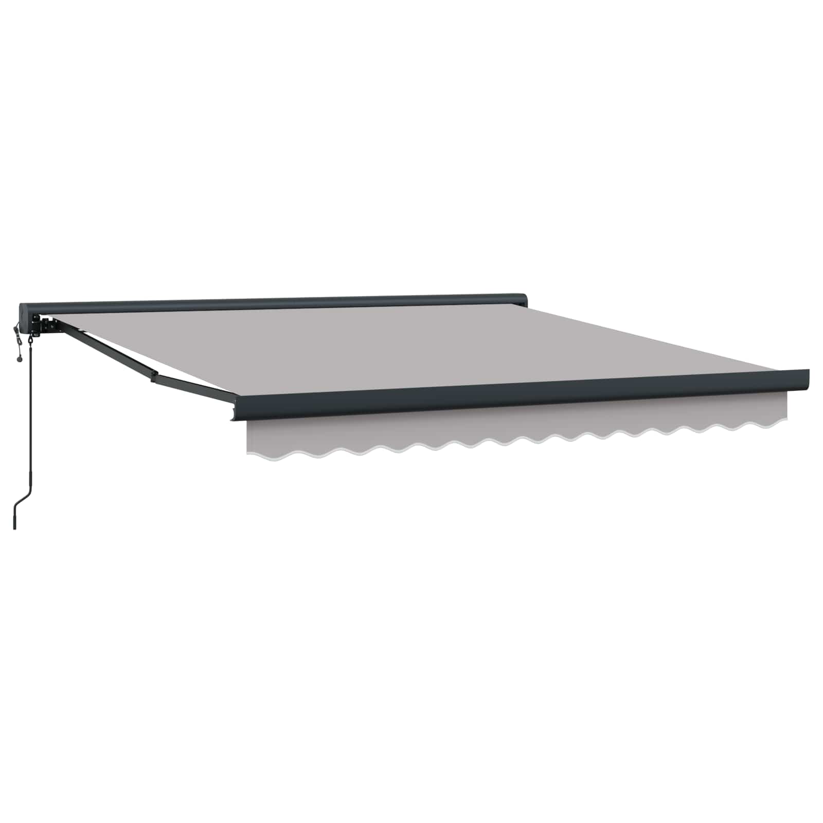 Povlačivi tende Svjetlosiva 350 x 250 x 165 cm Tkanina i Metal