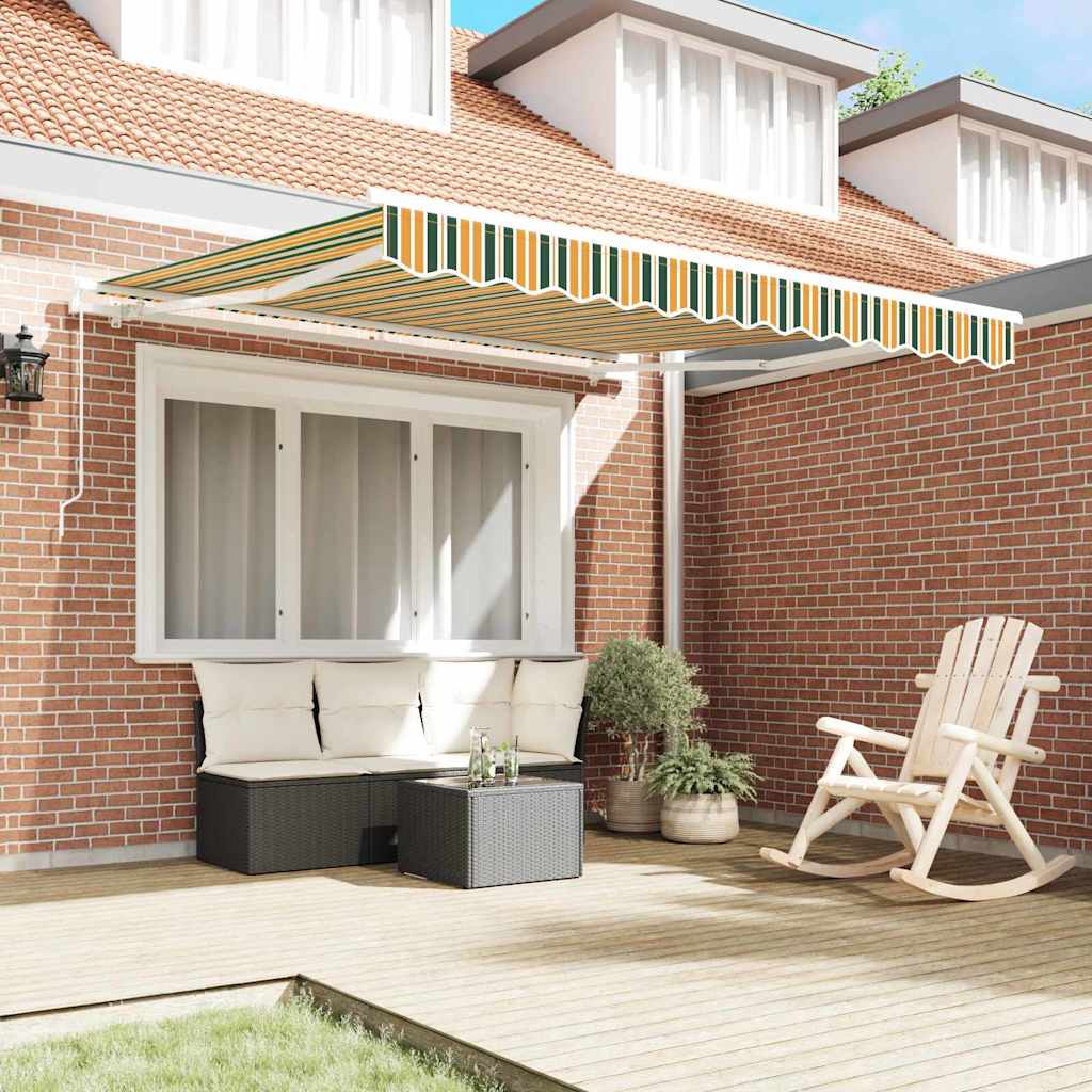 Povlačivi tende Šareni 350 x 250 cm Poliester i aluminij