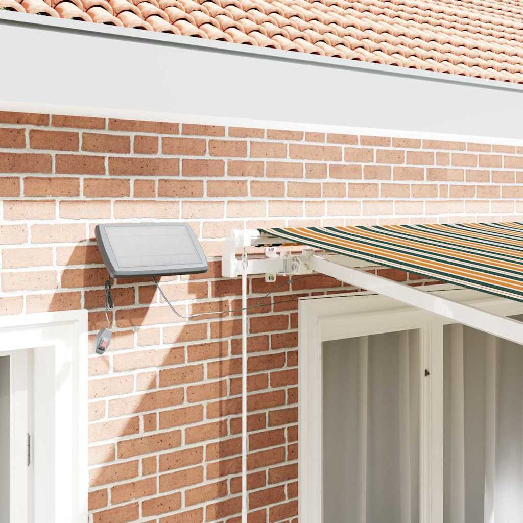 Povlačivi tende Zelena i žuta 350 x 250 cm Tkanina i Aluminij