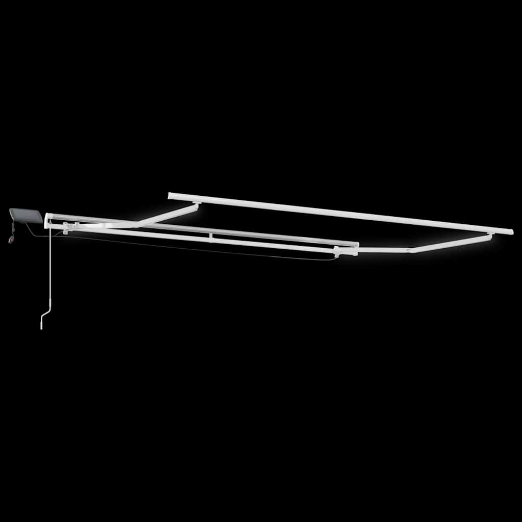 Povlačivi tende Zelena i žuta 350 x 250 cm Tkanina i Aluminij