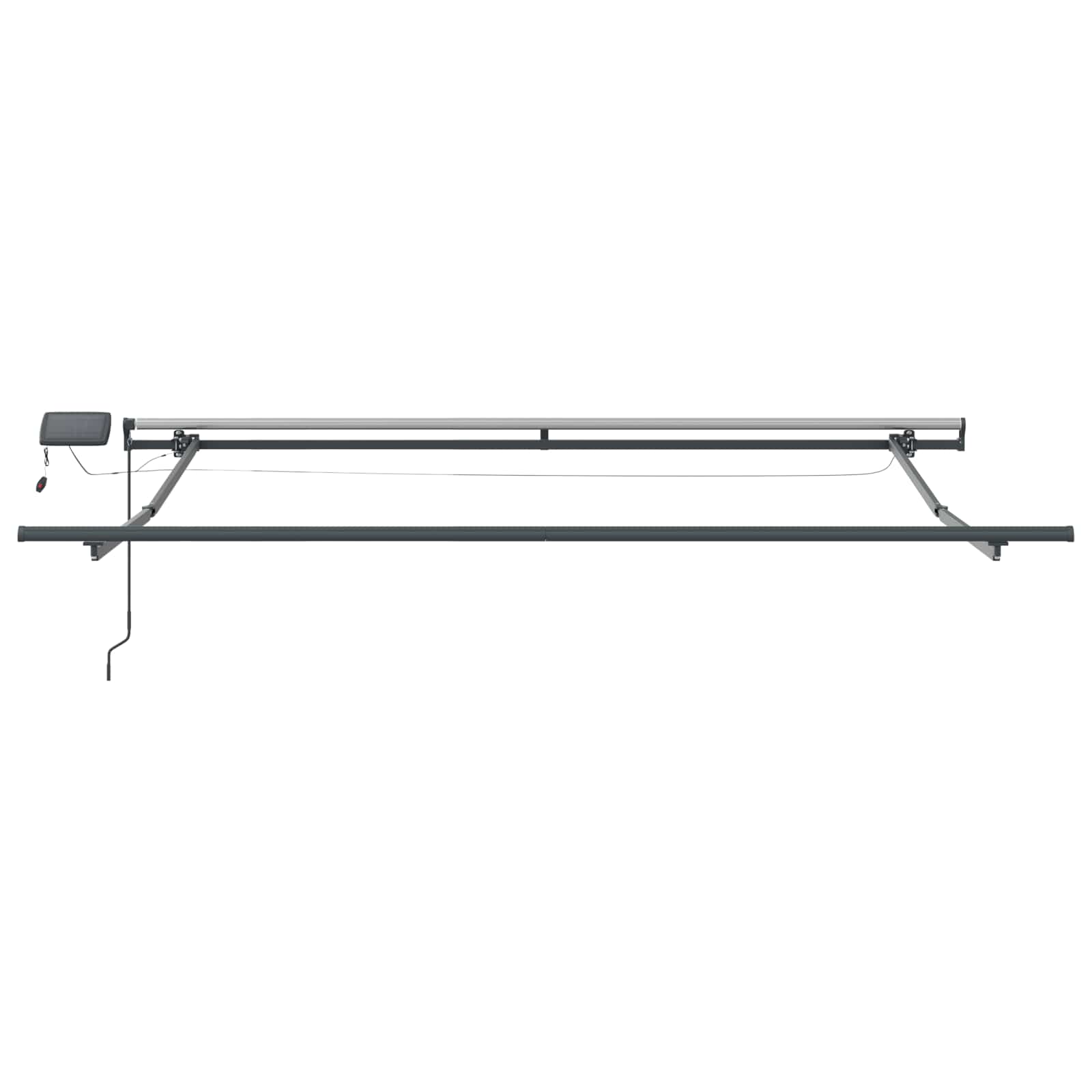 Povlačivi tende Zelena i žuta 350 x 250 cm Tkanina i Aluminij