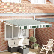 Povlačivi tende Zelena i bijela 350 x 250 cm