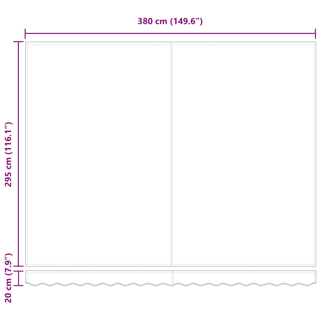Povlačivi tende Žuta i narančasta 400 × 300 cm
