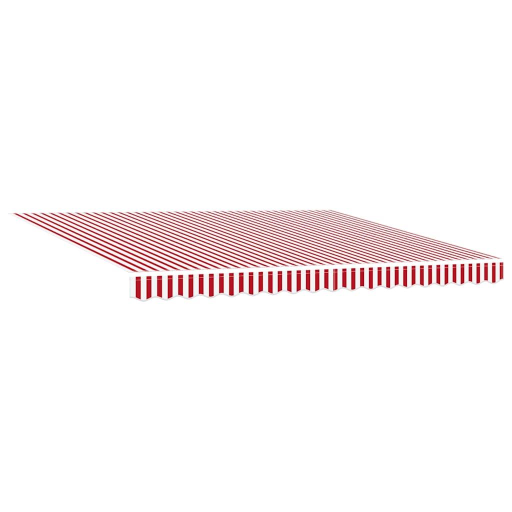Tkanina za tende Crvena i bijela 400 × 300 cm Poliester