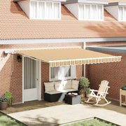 Povlačivi tende Šareni 400 × 300 cm Tkanina i Aluminij
