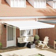 Povlačivi tende Bijela 400 × 300 cm 100% Poliester i Aluminij