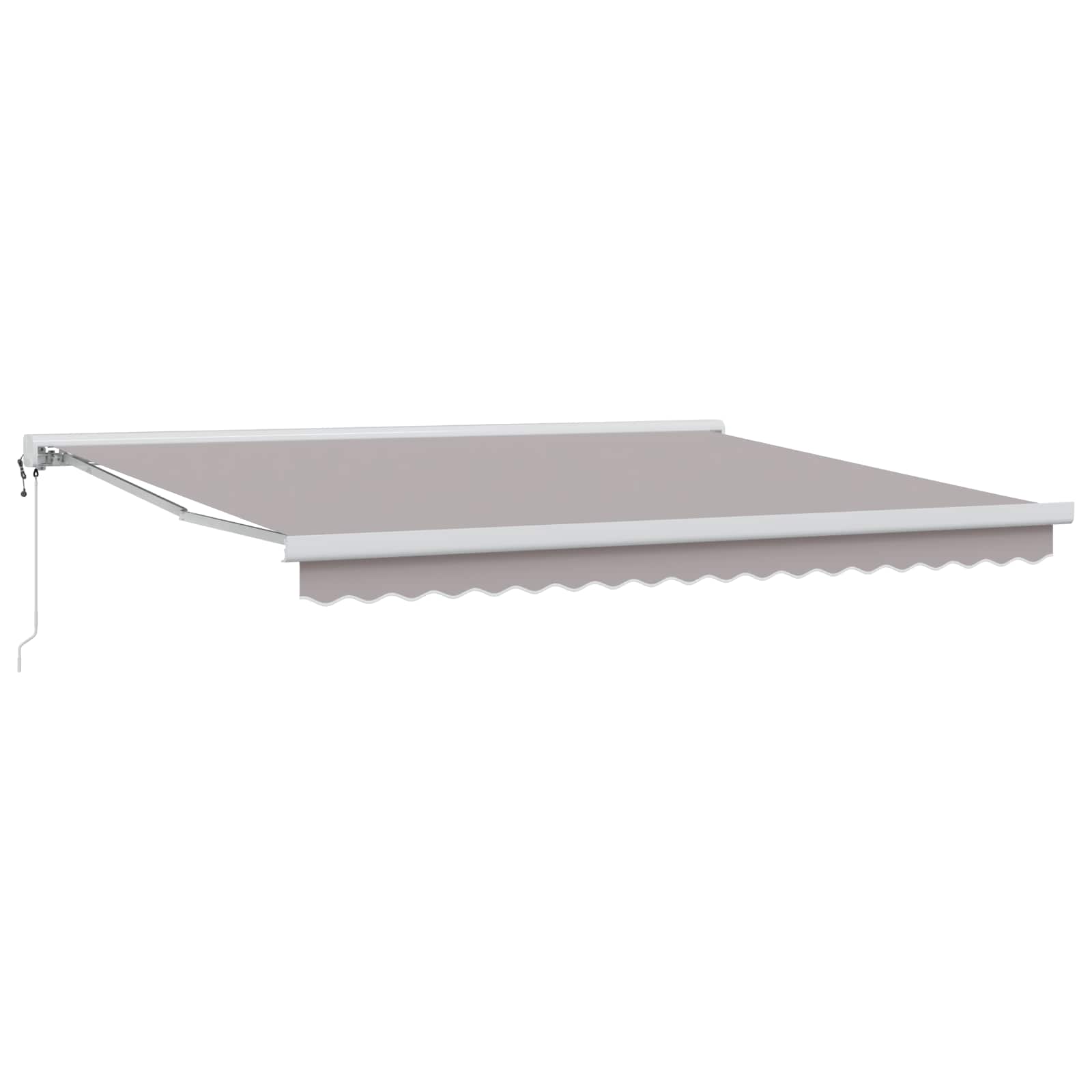 Povlačivi tende Svjetlosiva 400 × 300 cm Tkanina i Metal