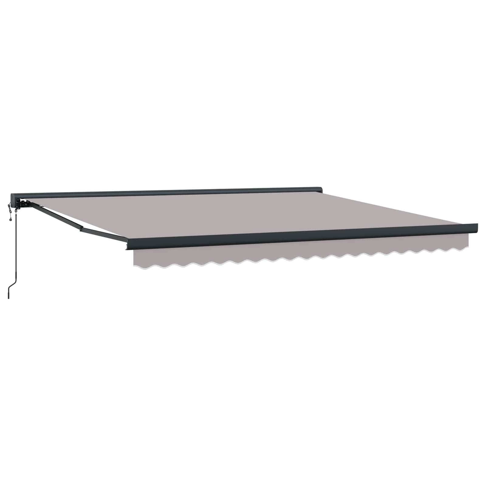 Povlačivi tende Svjetlosiva 400 × 300 cm Tkanina i Metal