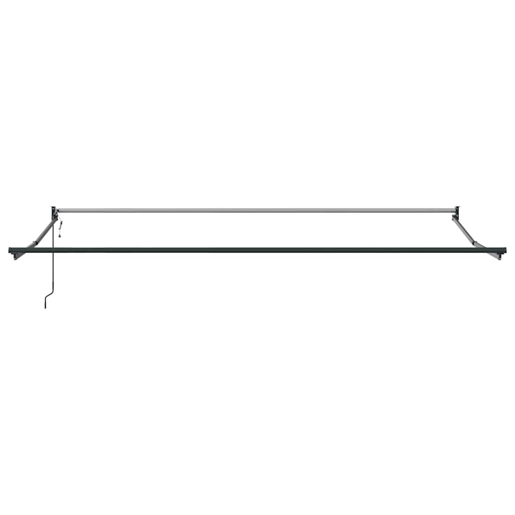 Nadstrešnica Zelena i bijela 400 × 300 cm Poliester i metal