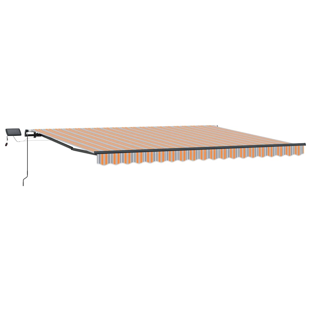 Povlačivi tende Šareni 400 × 350 cm Tkanina i Aluminij