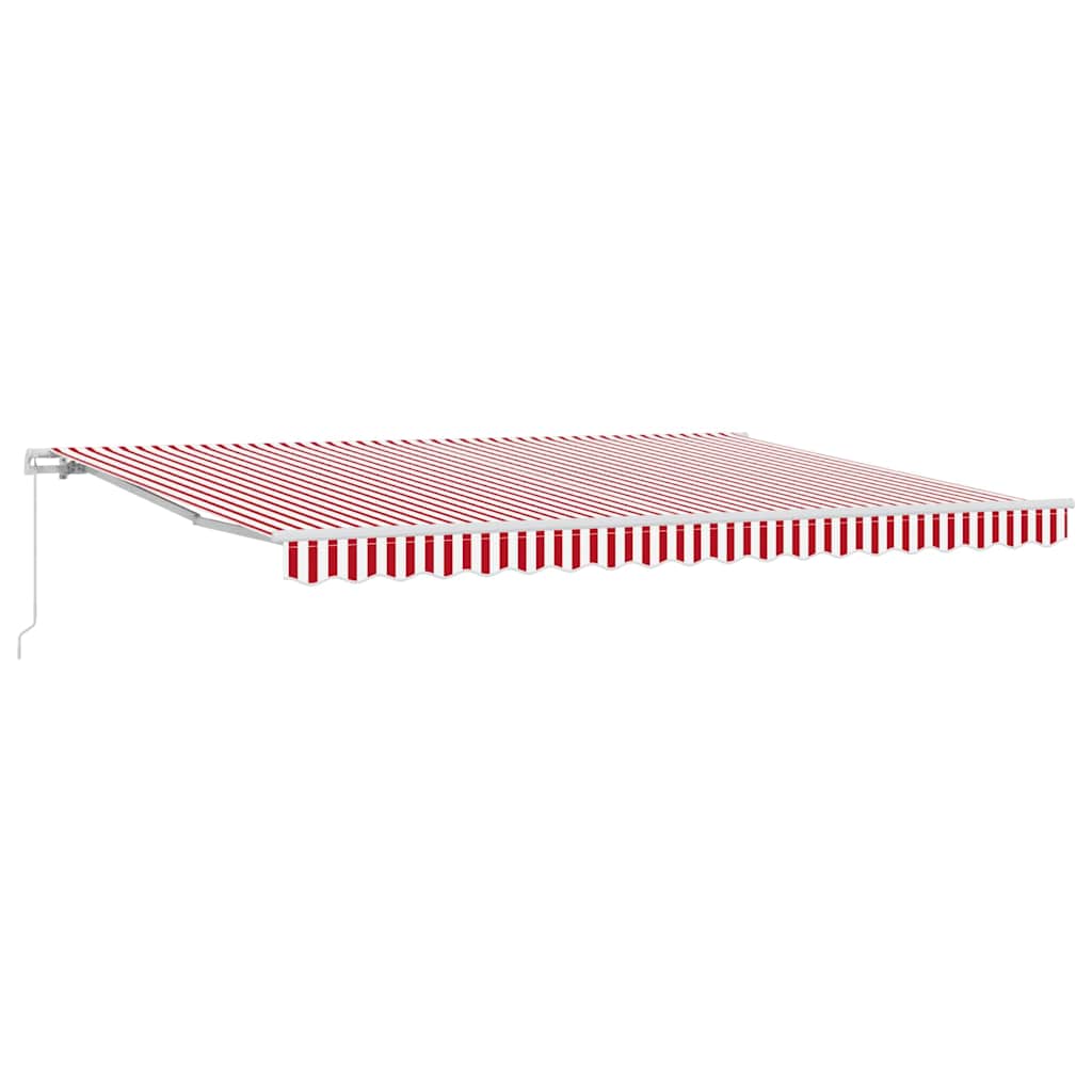 Povlačivi tende Crvena 450 × 300 cm Poliester i aluminij