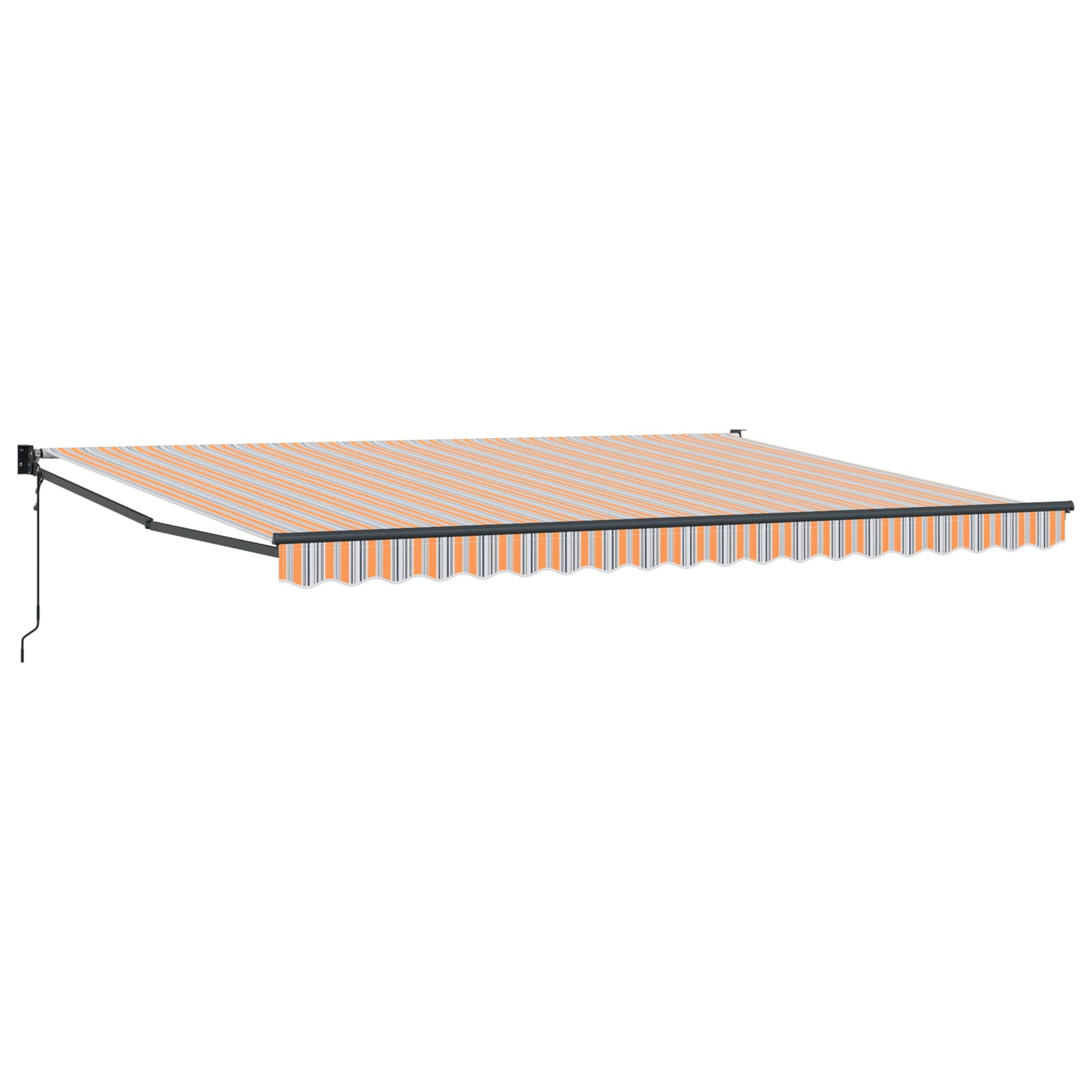 Nadstrešnica Šareni 450 × 300 cm Poliester i metal