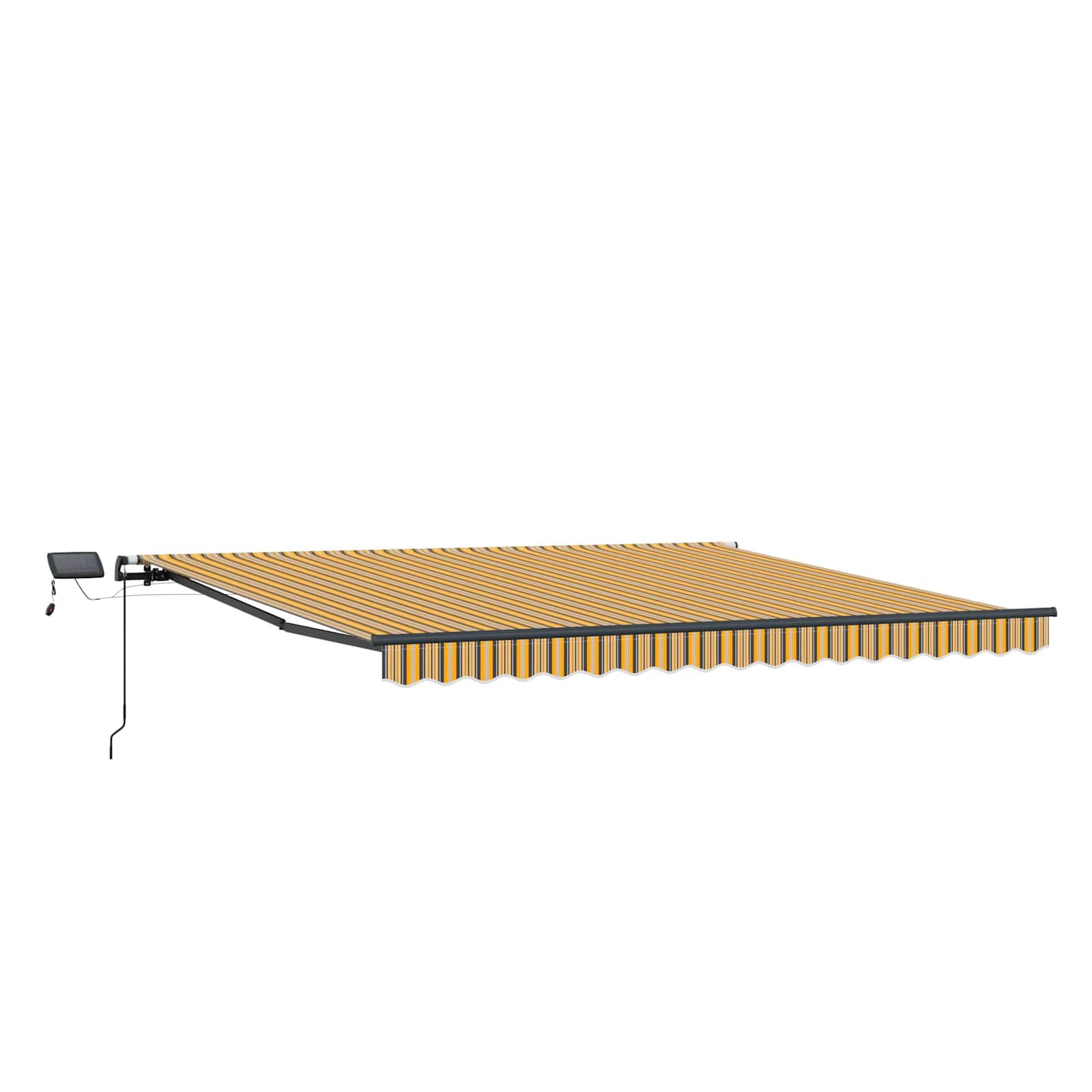 Povlačivi tende Šareni 450 × 350 cm Tkanina i Aluminij