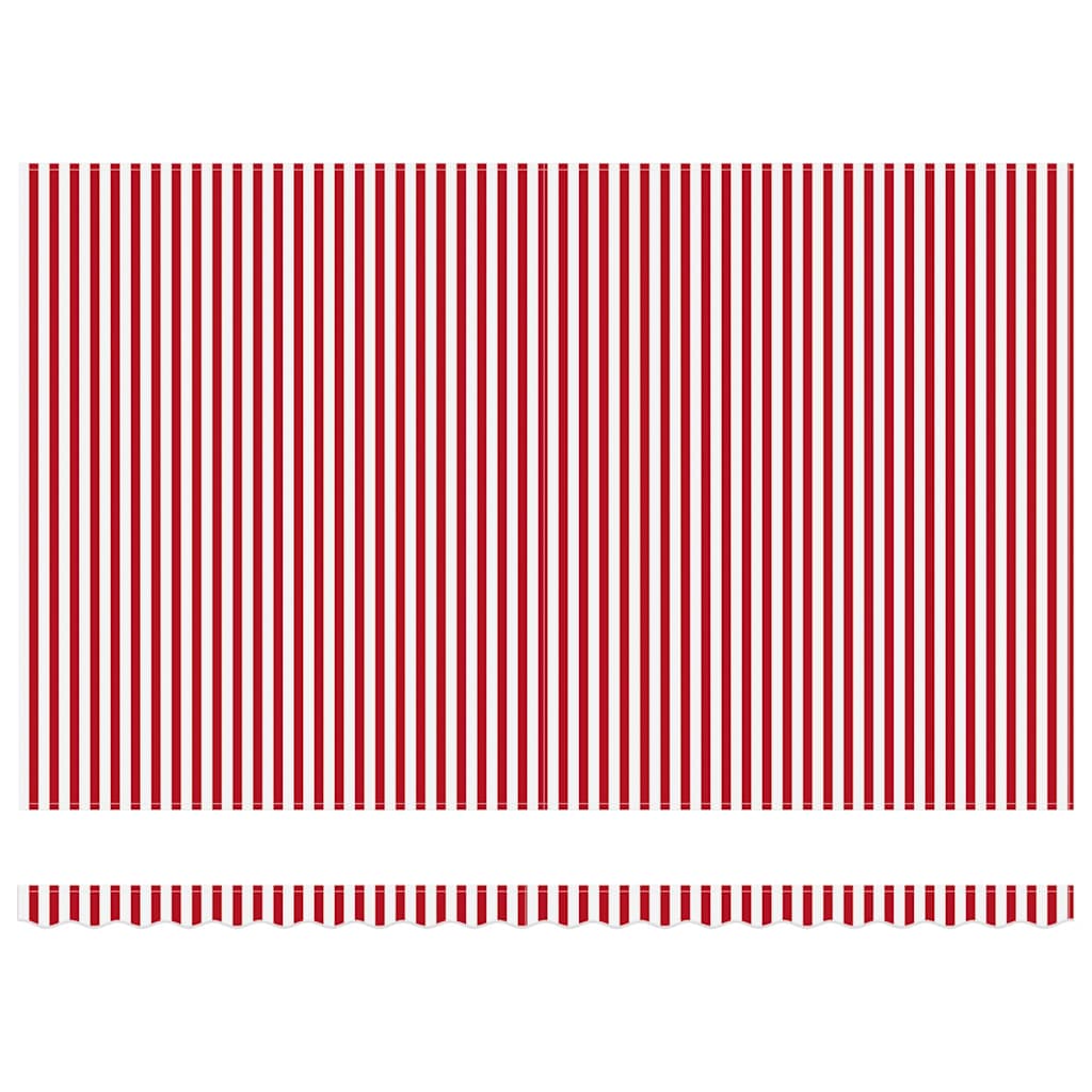 Povlačivi tende Crvena i bijela 500 x 300 x 165 cm