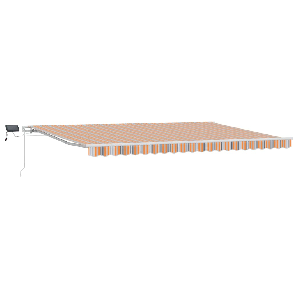 Povlačivi tende Šareni 500 x 300 x 165 cm Tkanina i Aluminij